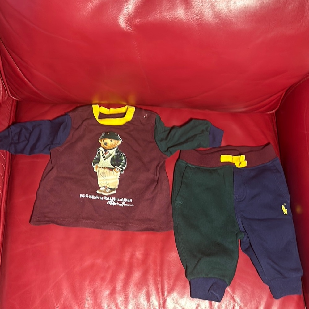 Ralph Lauren Polo Bear Baby Top